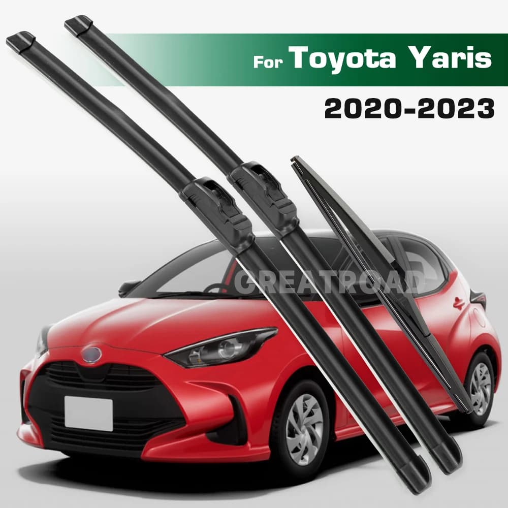 Per Toyota Yaris 2020-2023 2021 2022 Tergicristallo Anteriore e Posteriore Spazzole Tergicristallo Parabrezza Spazzole per Finestre 24 "+ 16" + 12 "