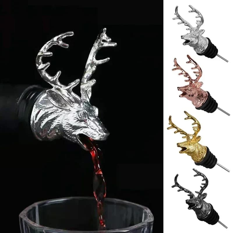 Accessori per bar in acciaio inossidabile per la casa Tappo per shaker per vino Cocktail Champagne Bicchieri Bottiglia Gonna Liquore Bikini Dispenser Cervo