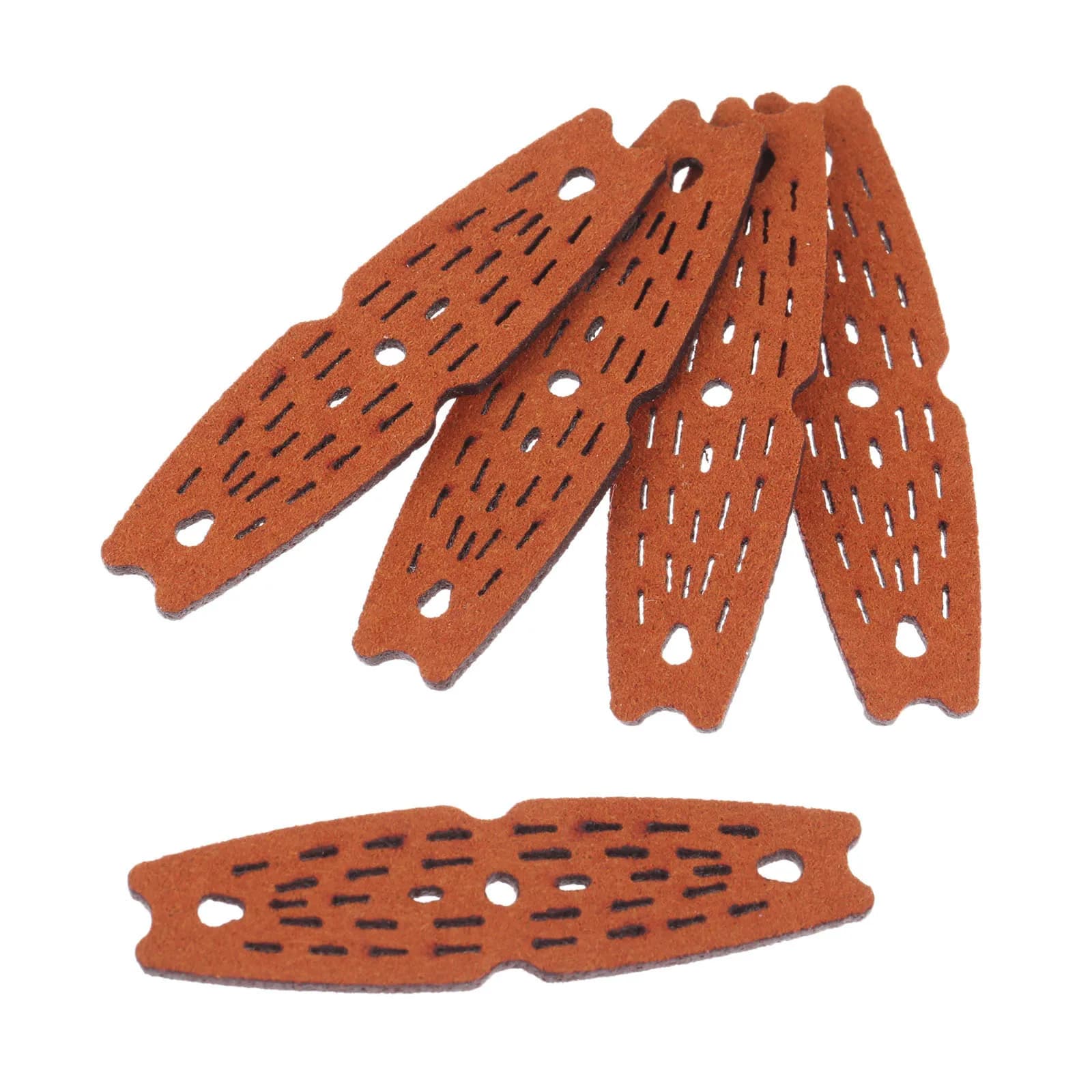 20/10/5 pcs catapult leather pocket sling microfiber leather bags with central hole for outdoor hunting catapult 55 x15x 8mm