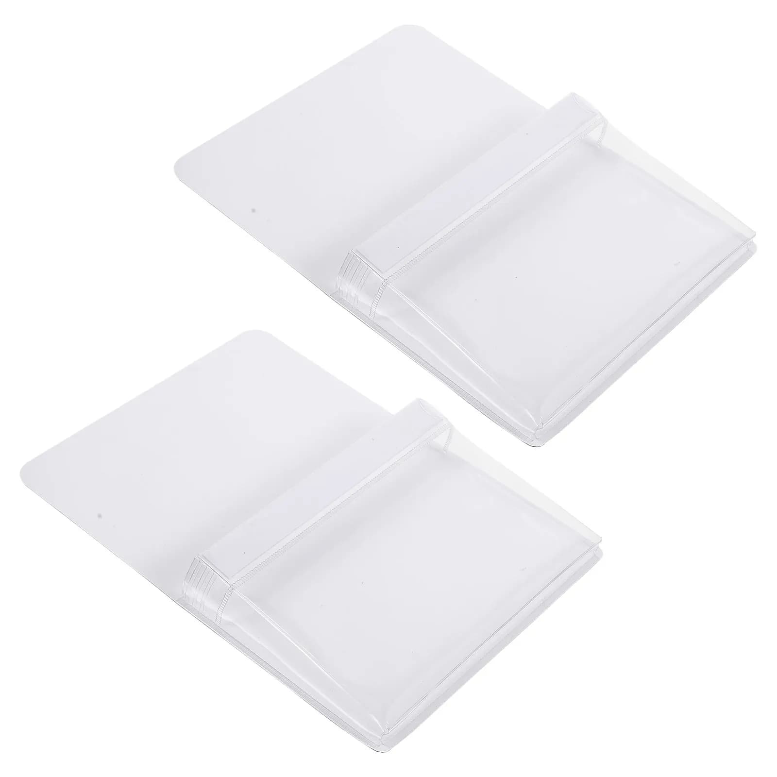 2 Pezzi Portapenne Magnetici Trasparenti in PVC, Organizzatori per Pennarelli da Lavagna, Porta Documenti Magnetico da Scrivania