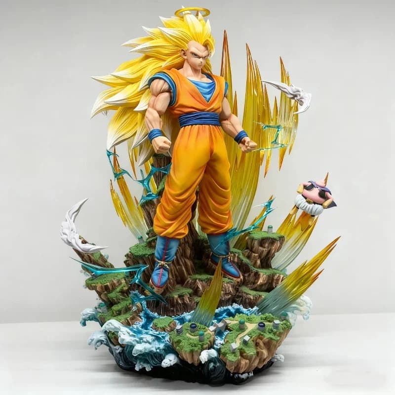 Anime 42 centimetri Infinito Super Saiyan 3 Son Goku Action PVC Figure Desktop Ornamento Statua Modello Giocattolo Ragazzo Regalo Da Collezione Non-luce