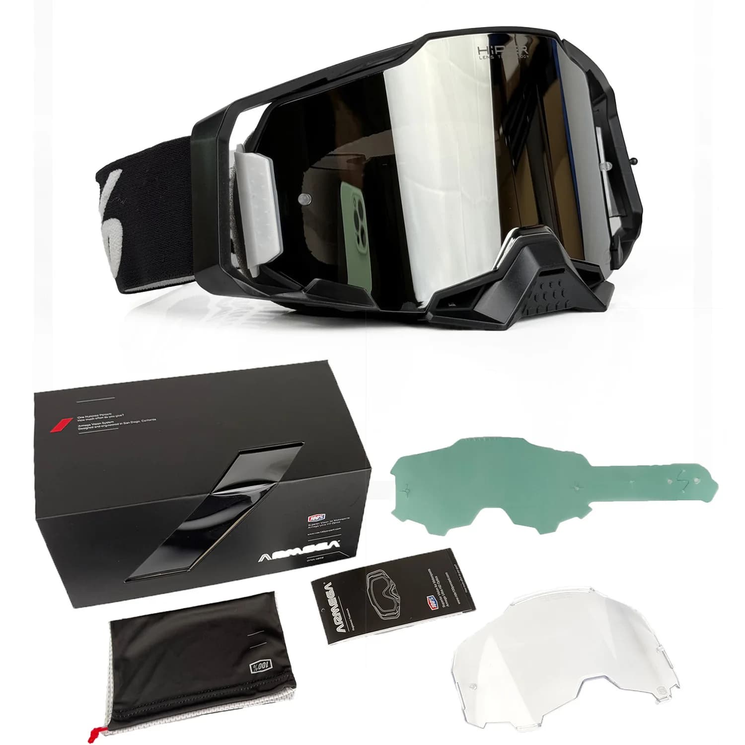 Set di occhiali da moto fuoristrada Occhiali sportivi antipolvere antivento per uomo MX ATV Ciclismo Sci Snowboard Protettivo Nuovo