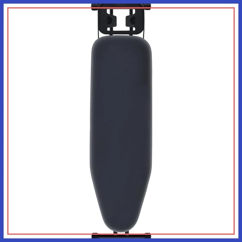 Asse da stiro 43" x 13" con supporto per ferro da stiro, interamente in metallo, regolabile in altezza, resistente al calore, antiscivolo, robusta, facile da piegare