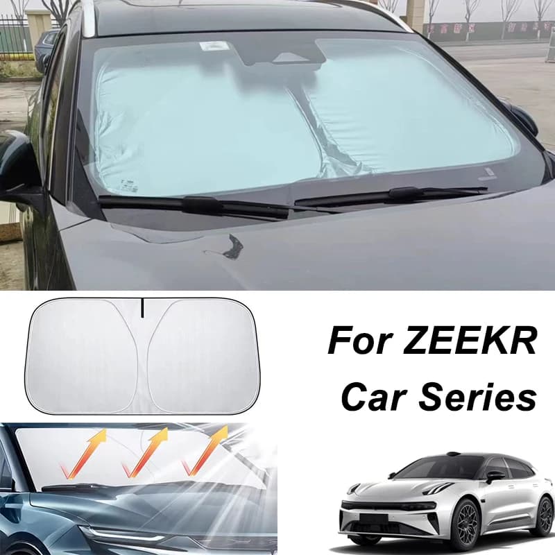 Parasole per Parabrezza Anteriore Auto per ZEEKR 001 007 009 X 7X 8X 9X MIX, Protezione UV, Accessori Interni Auto