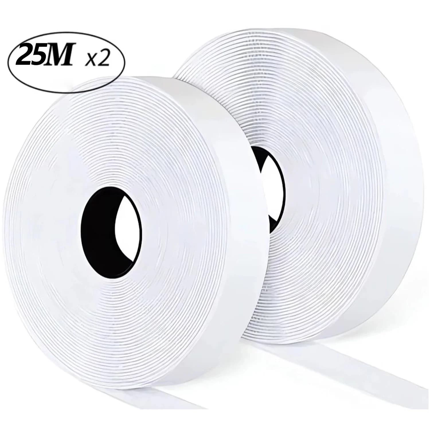 Muslimate 20/25/30/50mm 25 metri nastro adesivo magico nastro adesivo in velcro con gancio e anello autoadesivo