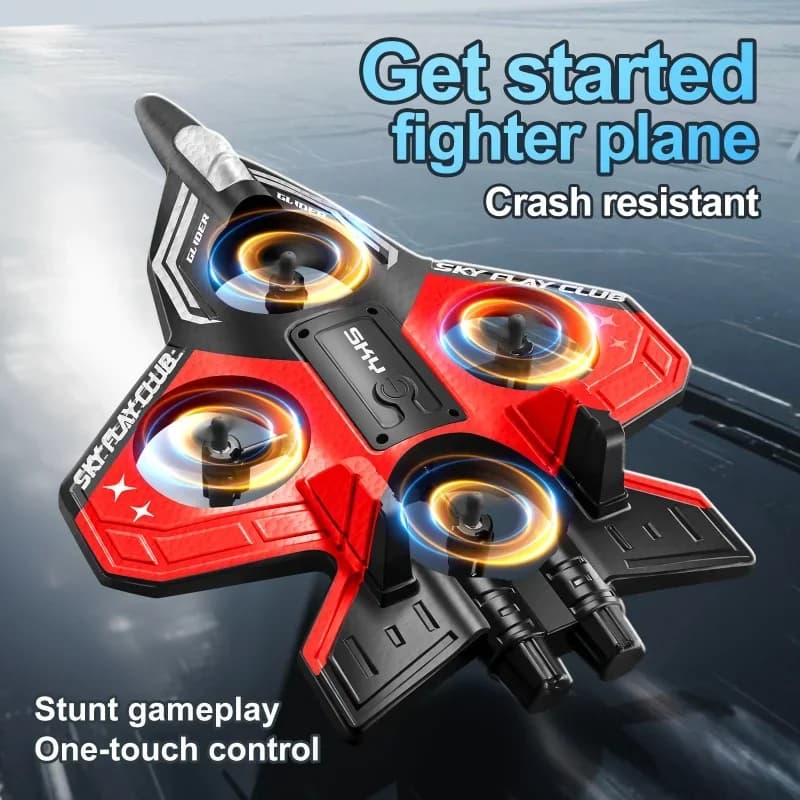S83 Foam Air Drone: 4-axis remote control, LED lights, roll and height setting, shock-resistant acrobatic toy for children