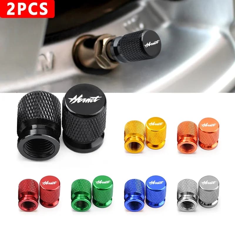 For honda Hornet CB600F CB599 CB600 Goldwing gl1800 600 Logo Valve Air Port Stem Cover Cap Plug CNC Aluminum Alloy Motorcycle