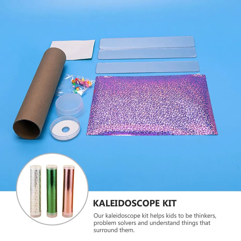 3 set 3 set kit per la creazione di caleidoscopio fai da te per bambini materiali puzzle fatti a mano per lo sviluppo delle scienze educative