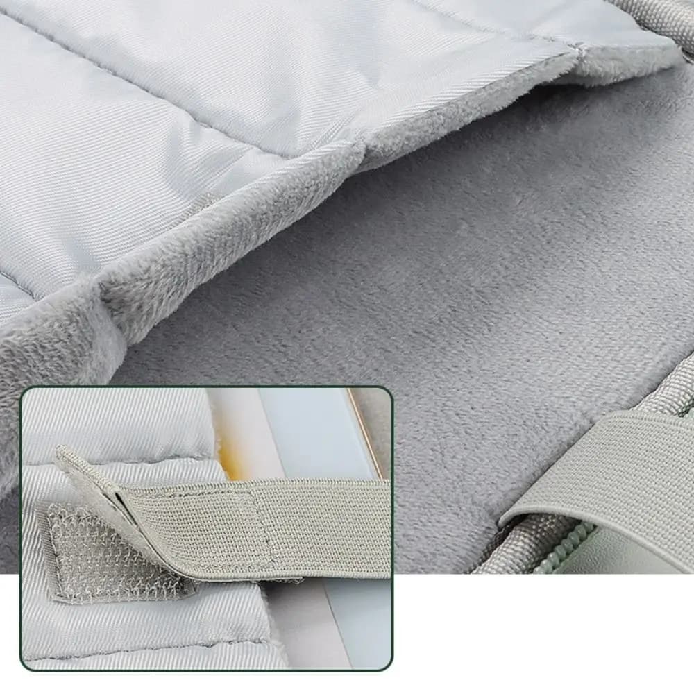 Borsa per laptop portatile con maniglia, leggera, ultra sottile, custodia per laptop multistrato con doppia cerniera, custodia per computer portatile, borsa da donna