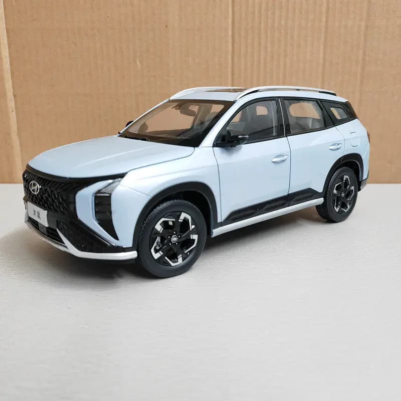 Modellino Auto Hyundai in Scala 1:18, Replica in Lega, Versione Originale NU2 MUFASA IX35, Veicolo da Collezione in Metallo Pressofuso per Esposizione