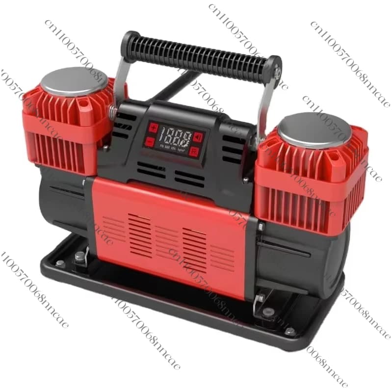 Compressore d'Aria per Auto 12V a Doppio Cilindro per Gonfiaggio Rapido, Gonfiatore Veloce per Pneumatici 4x4 con Arresto Automatico