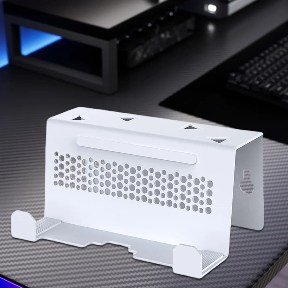 Supporto da parete Supporto salvaspazio Console Staffa dock Accessori dock TV per portale PS5/ROG Ally X/Switch/Steam Deck