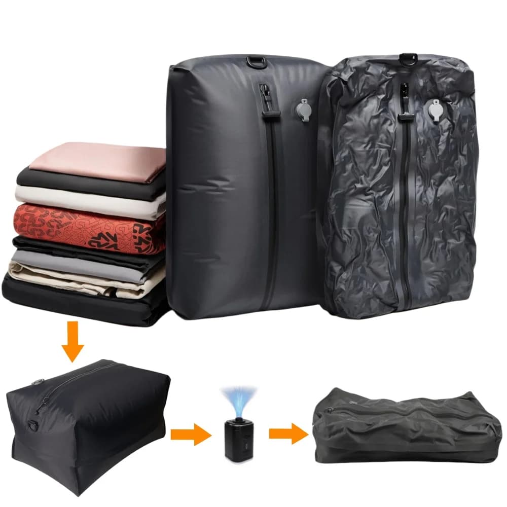 Travel Essentials Vacuum Storage Bags,suitcases Clothes Organizer Packaging Bags Practical Accessories Compression Packing Cubes
