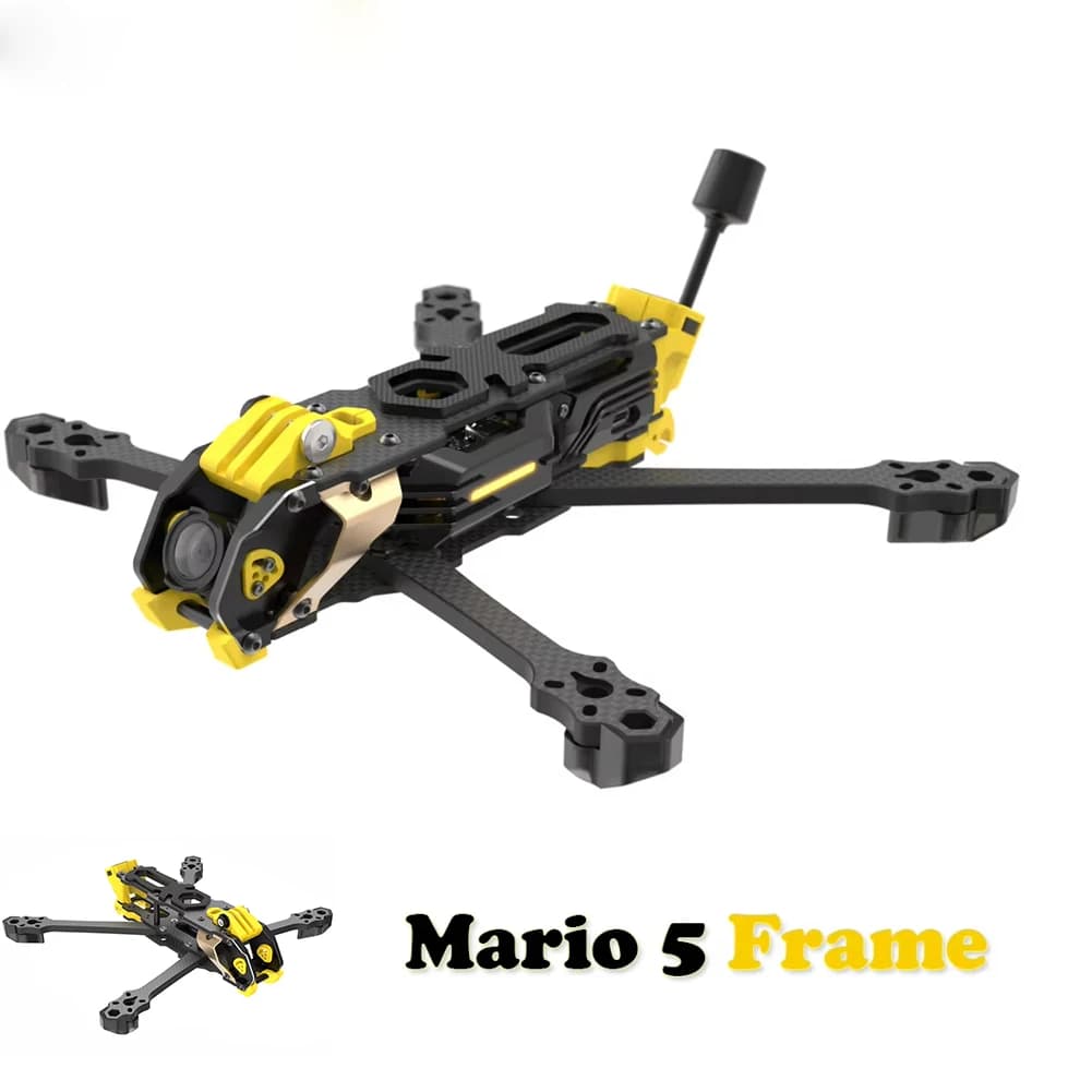 Telaio SpeedyBee Mario 5 da 5 Pollici in Fibra di Carbonio DC/XH per Droni FPV Freestyle Racing DJI O3/O4 PRO