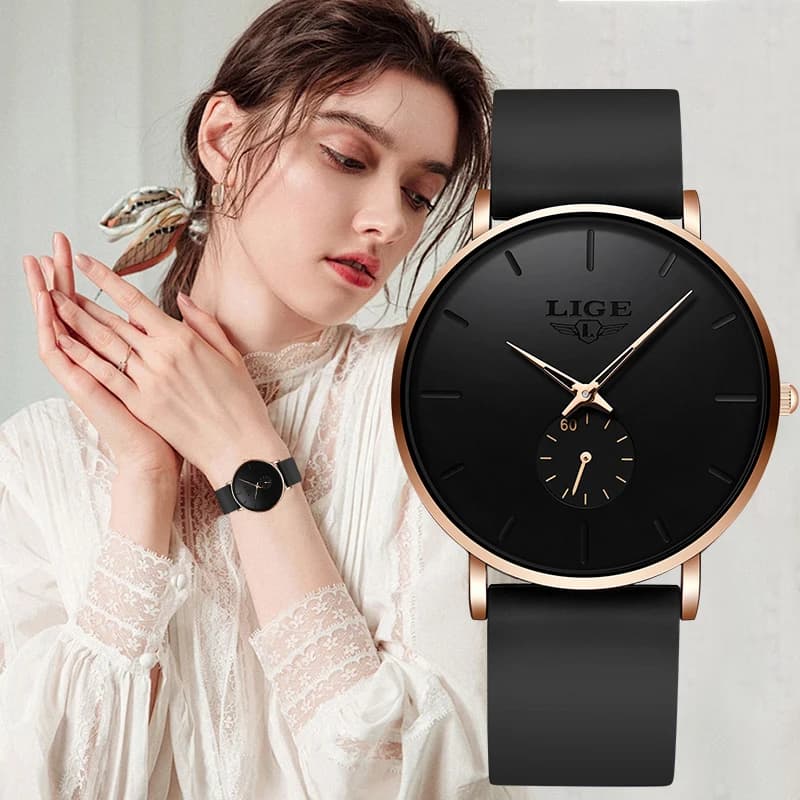 Women's Watch LIGE Elegant and Luxurious, Simple Dial, Women's Watch, Women's Watch, Waterproof, Women's Gift