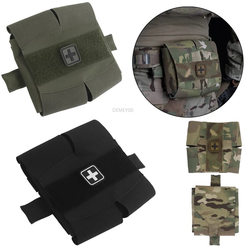 Borsa per kit di pronto soccorso da esterno Paintaball tattico Sport EDC Molle Kit medico Tiro CS Caccia Sopravvivenza Marsupio di emergenza