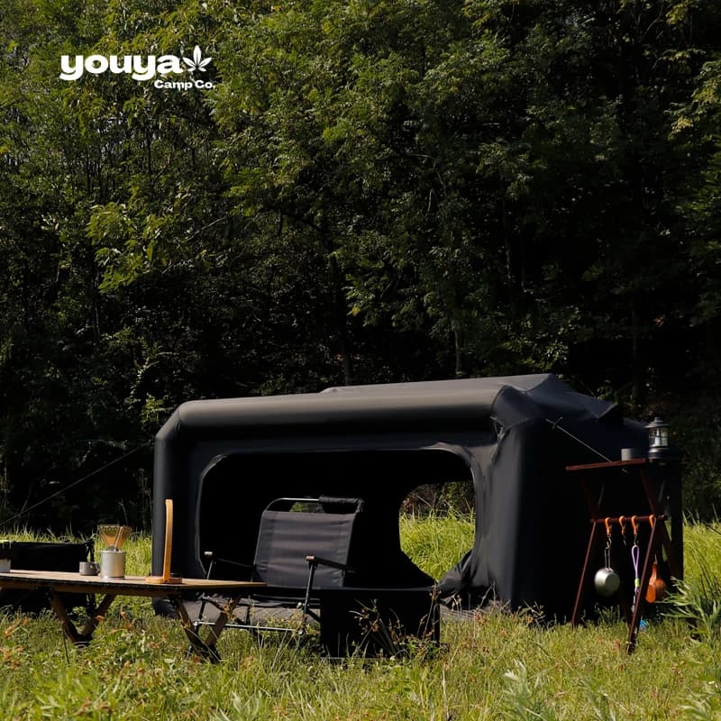 Tenda Gonfiabile da Campeggio per 2 Persone, 4 Stagioni, Impermeabile, Portatile, per Famiglie, per Avventure all'Aperto