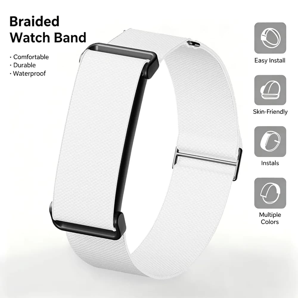 Nylon Loop Sports Band For Google Fitbit Air Bracelet Strap Outdoor Velcro Woven Wrist Replacement Simple Custom Accessories