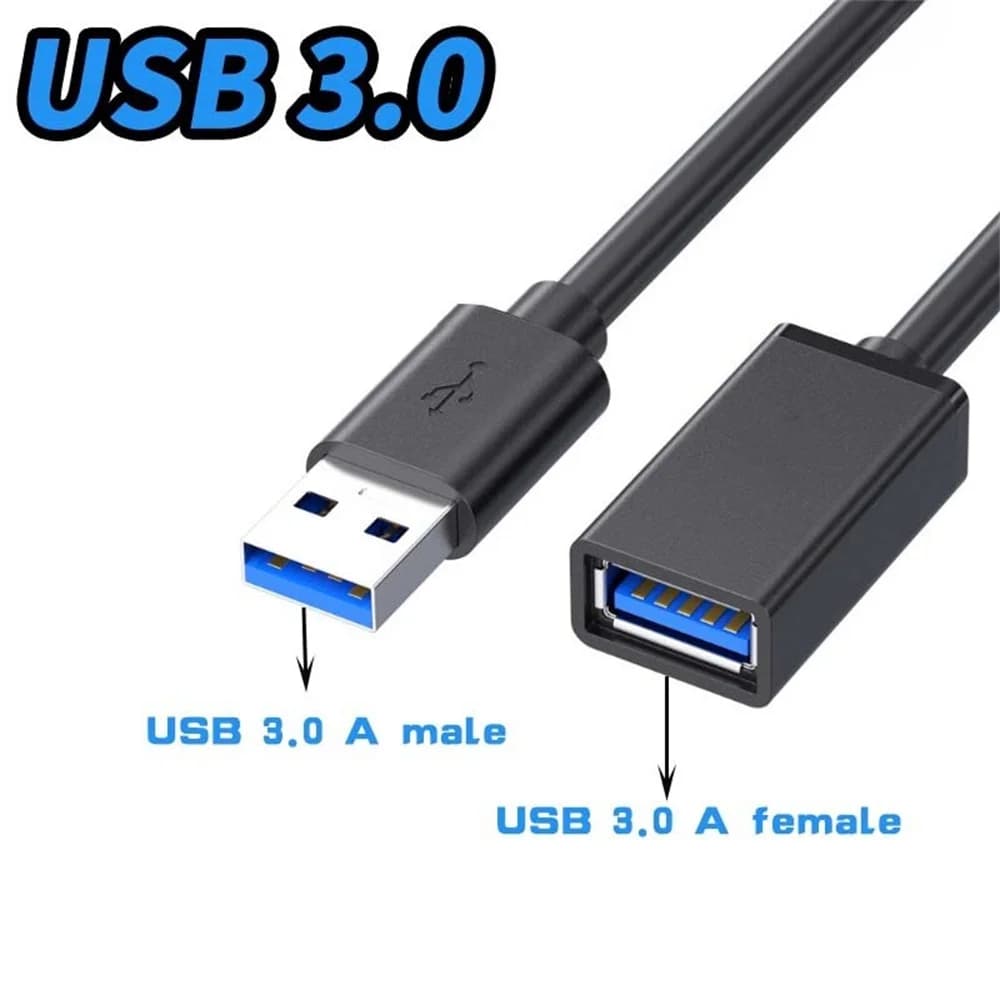 0.5 1 2 3 5 Meter USB 3.0 Extension Cable Male to Female High Speed Data Transfer Cord for Computer Laptop Camera Printer TV