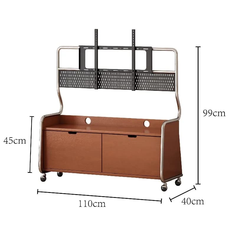 Mobile TV Stand Small Unit Monitor Hanger