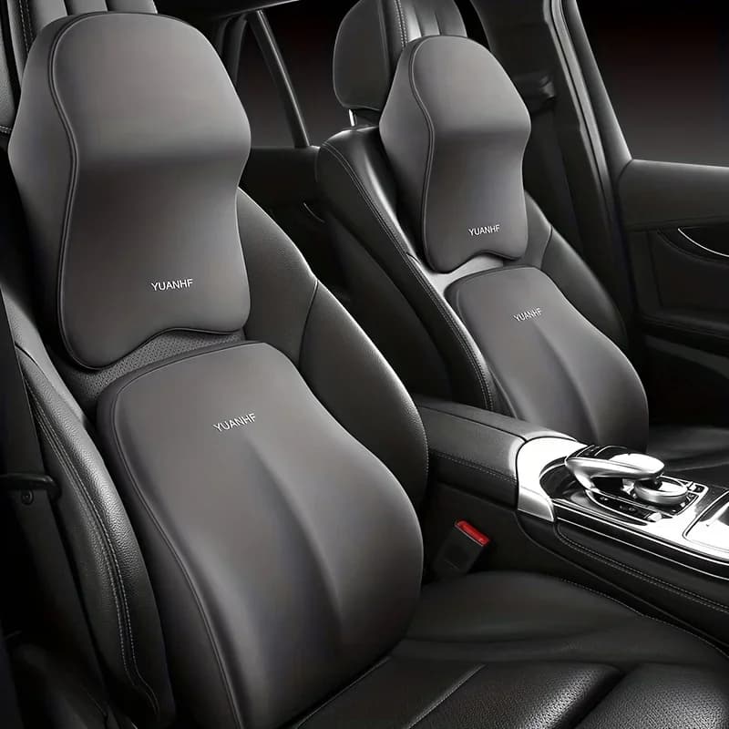 Supporto per la schiena lombare per auto Poggiatesta Cuscino per il collo Memory Foam Cuscino lombare Cuscini per il collo morbidi Cuscino per il sedile Cuscino per il collo dello schienale
