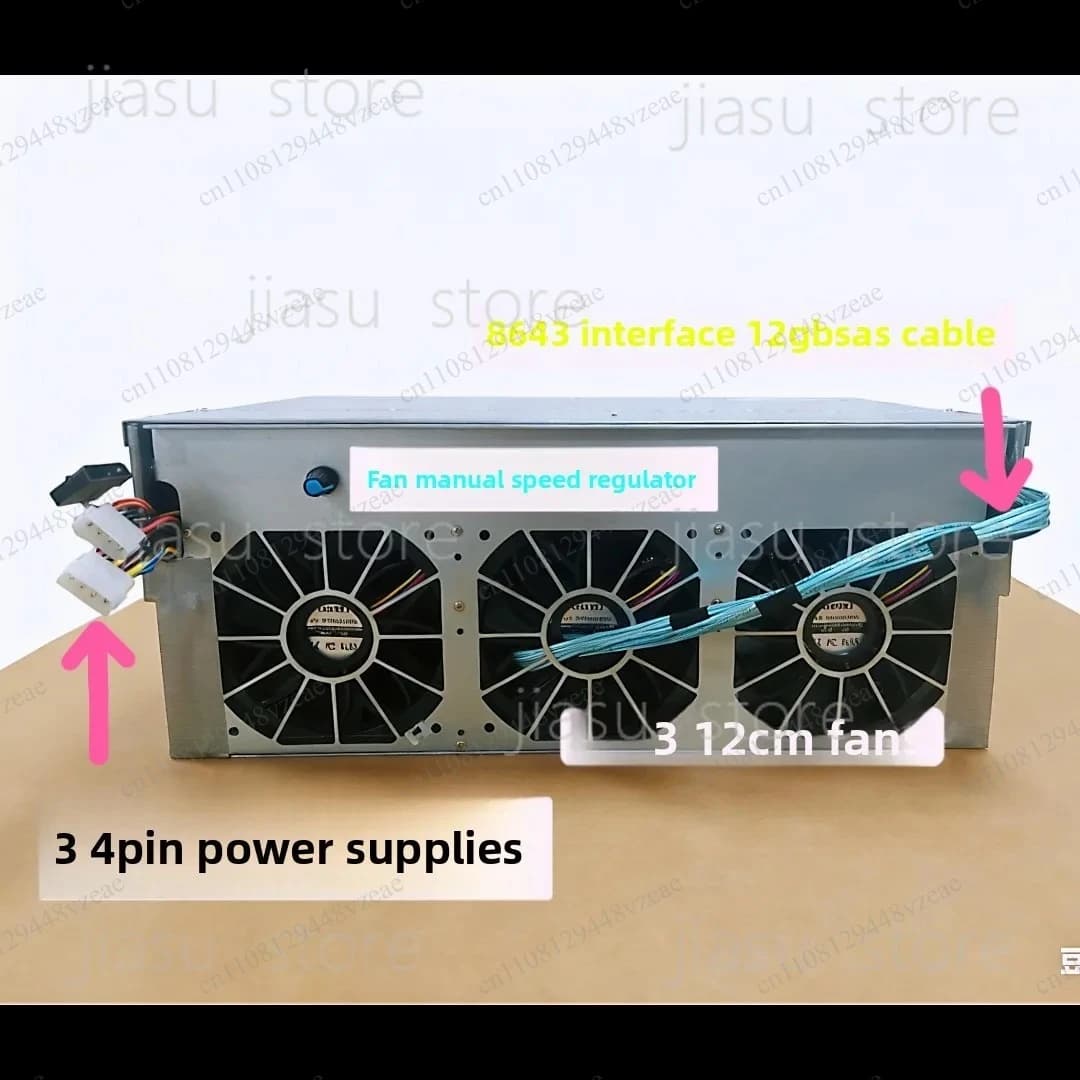 3.5 inch 6 12GB hard disk cage storage Flying Bull NAS chassis expansion cabinet 12 disk position 24 disk position