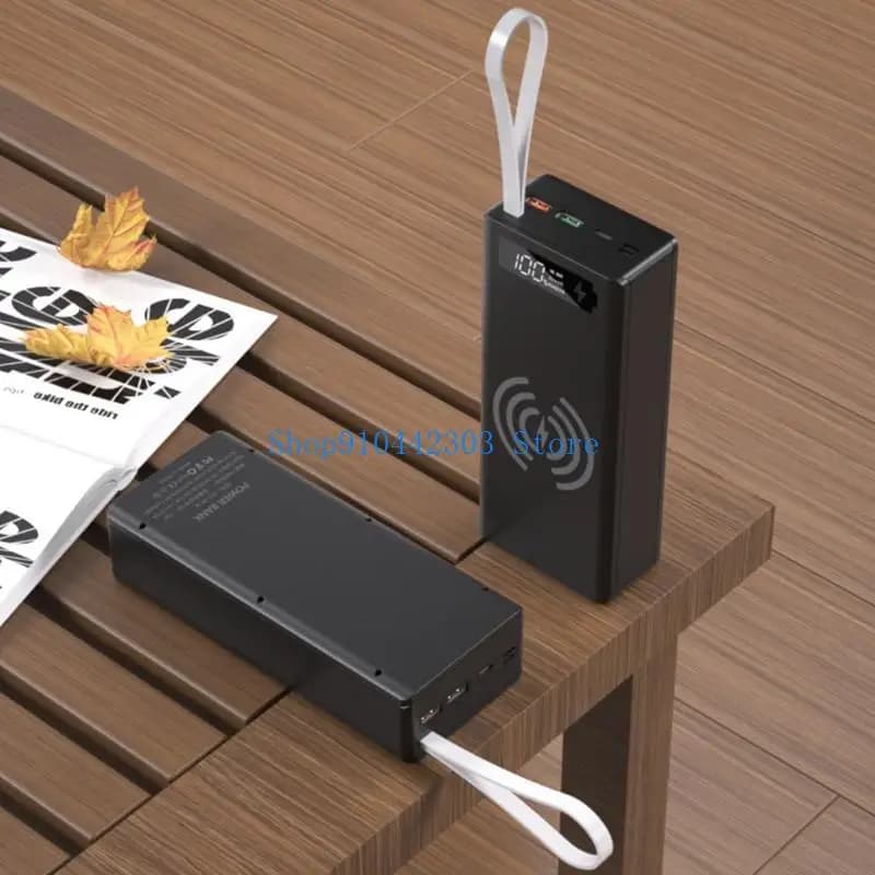 L4MD QC3.0 PD 16x18650 Supporto per scatola porta batterie fai-da-te per custodia Caricabatterie rapido per
