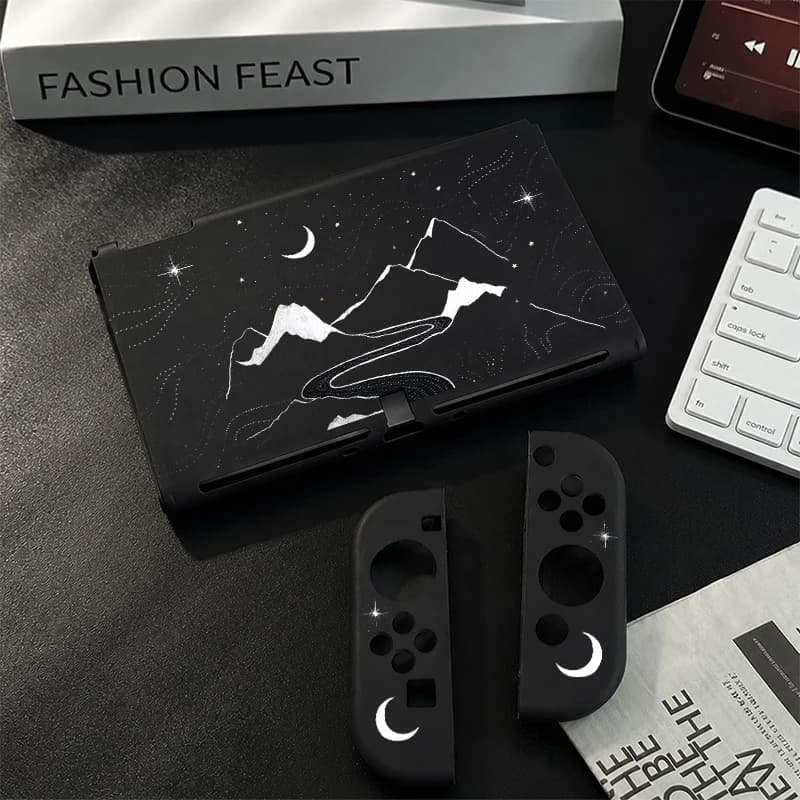 Split-type protective case for Nintendo Switch OLED Dockable Cover Detachable Joy-Con Sweat Slip-Resistant Controller Case