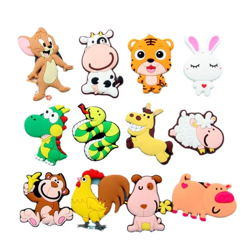 Creativo simpatico animale magnetico patch gel di silice morbido magnete di ferro decorativo bacheca magnete frigorifero lavagna pasta