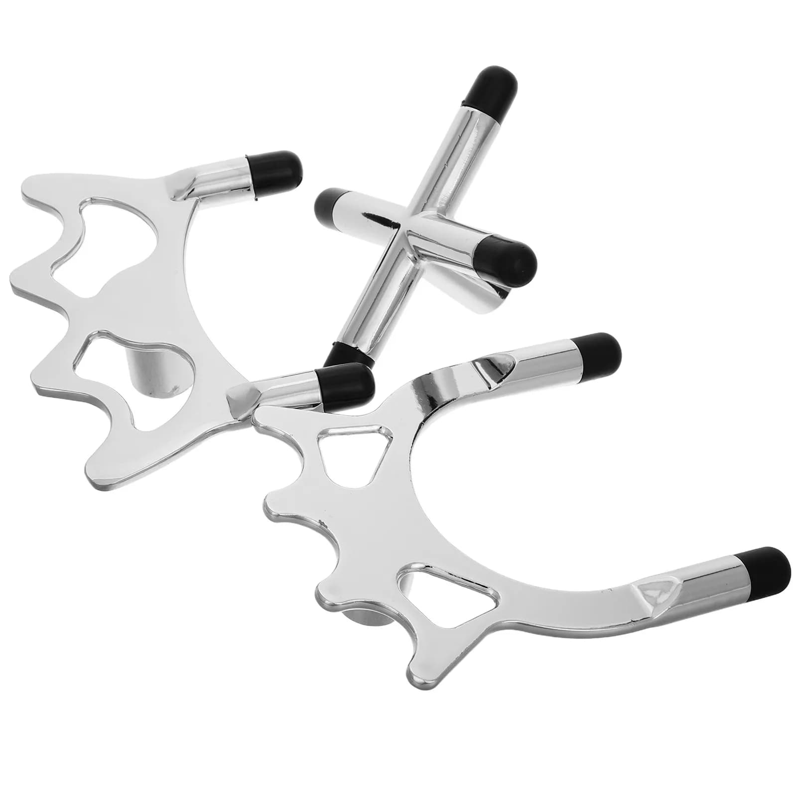 Set di 3 Poggiastecche per Biliardo con Design a Croce in Finto Bronzo, Supporto Stabile per Stecca, per Tiro Preciso sul Tavolo da Biliardo