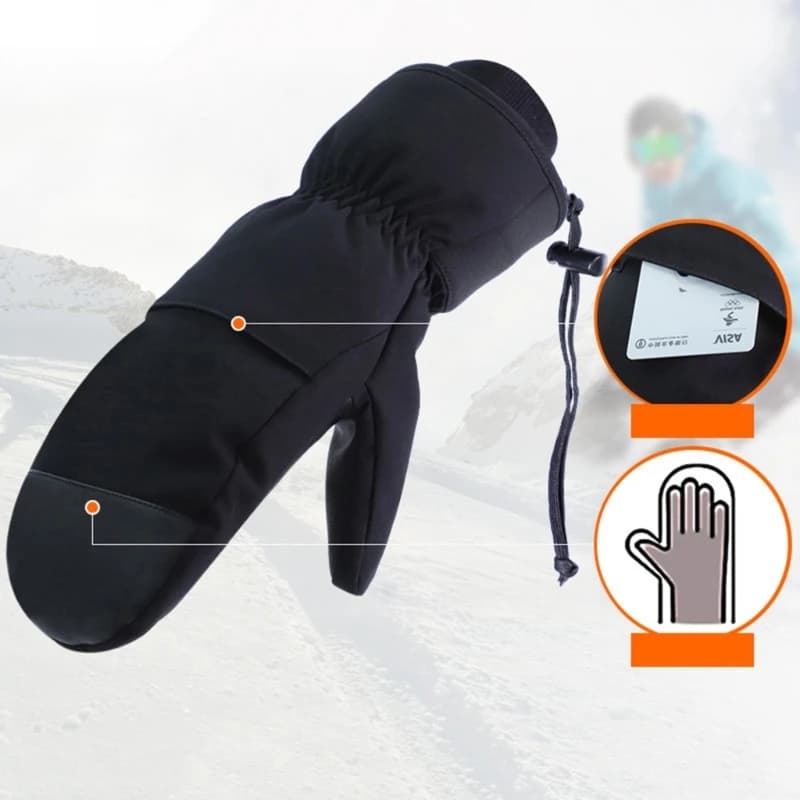 Guanti da sci invernali da neve Uomo Donna Guanti touchscreen impermeabili antivento per la corsa in tempo freddo Ciclismo Snowboard