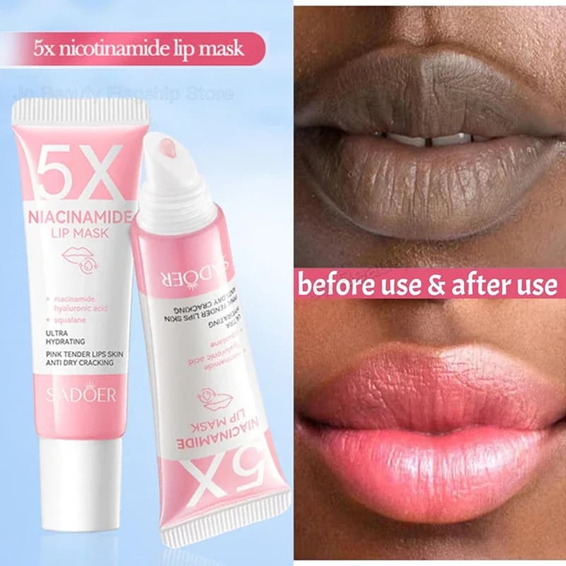 Remove the balm for dark lips Sleaching Melanin Mask Glossy Lip Exfoliating Lip Treatment Rose Reducing lip lines Improves Drying