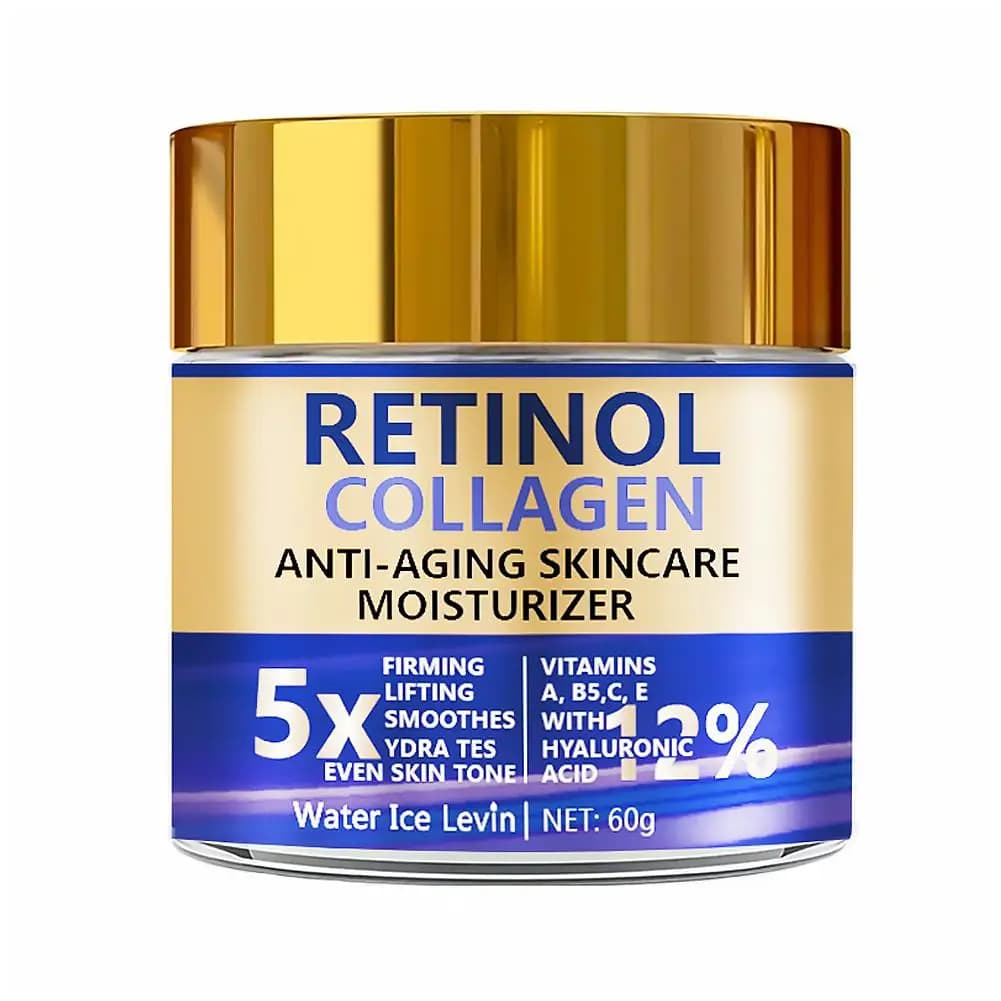 Facial Lotion Face Moisturizer Retinol & Collagen Cream For Women Men Moisturizing Nourishing Day & Night Skincare Serum