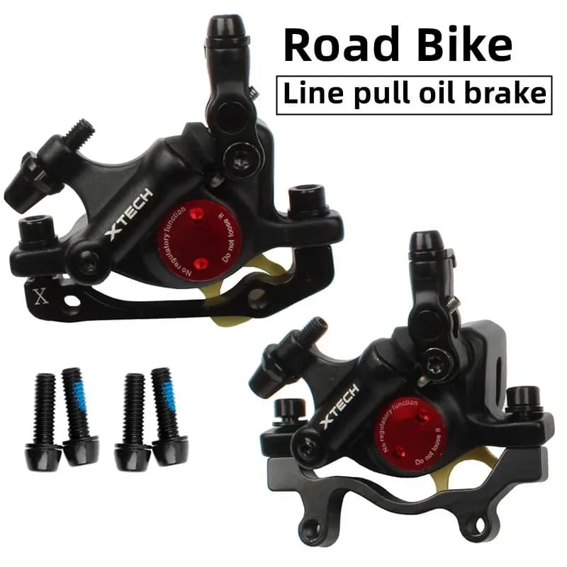 ZOOM XTECH HB100 MTB Oil Disc Hydraulic Brake Disc Brake Line Pull Calipers Front & Rear G3 Rotors 120/140/160/180MM MT200 M315