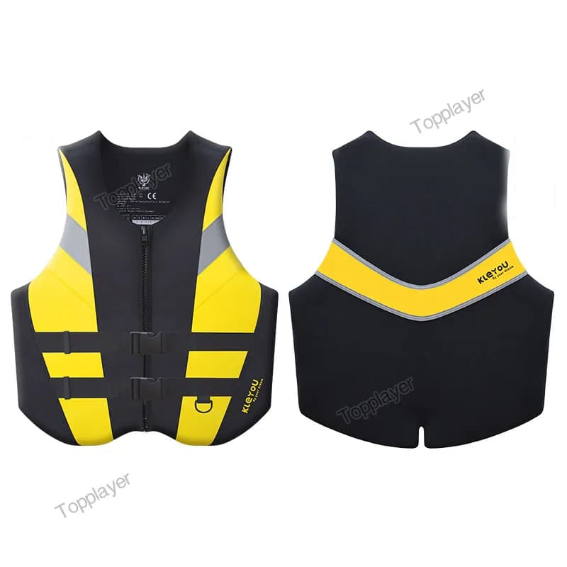 Giubbotto di salvataggio premium Giubbotto di salvataggio in neoprene per adulti Zattera da surf Kayak Pesca Jet Ski Sport acquatici Nuoto Giubbotto di salvataggio super galleggiabilità
