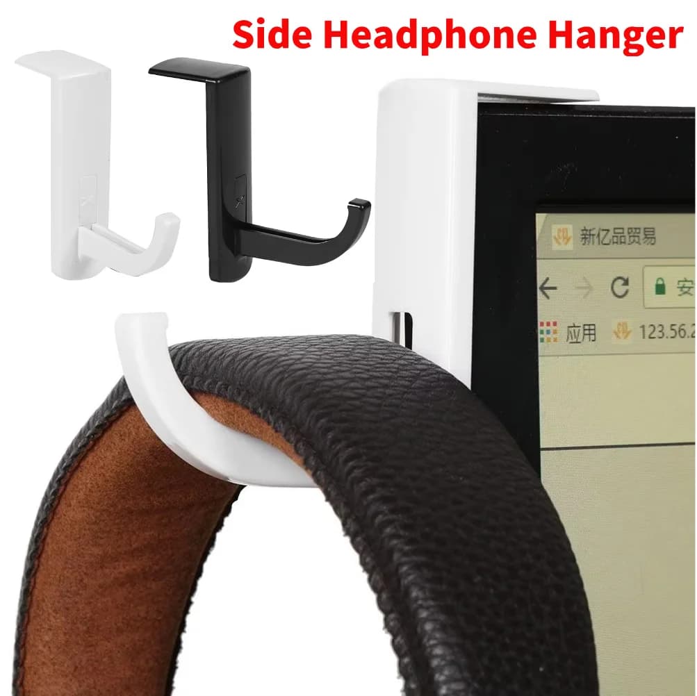 Universal Support for Gaming Headphones to Fix to Monitor, Home and Office Wall decal Headphones