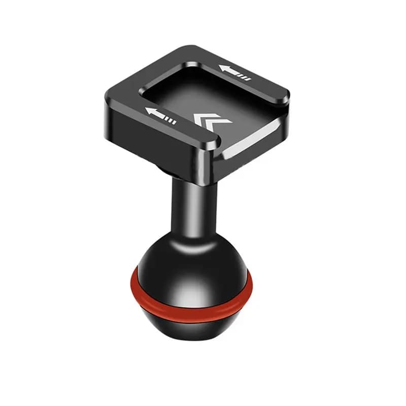 AS95-Cold Shoe Ballhead 20Mm Light Support Ball Head Adapter for DSLR camera monitor and phone support
