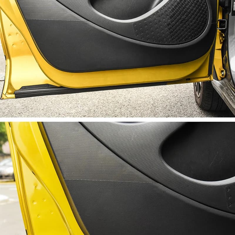 Protezione Antigraffio per Portiere Auto Smart Fortwo 451 Forfour 453 2020 2019 2018 2017, Tappetino Laterale Protettivo, Adesivo in Pelle, Accessori
