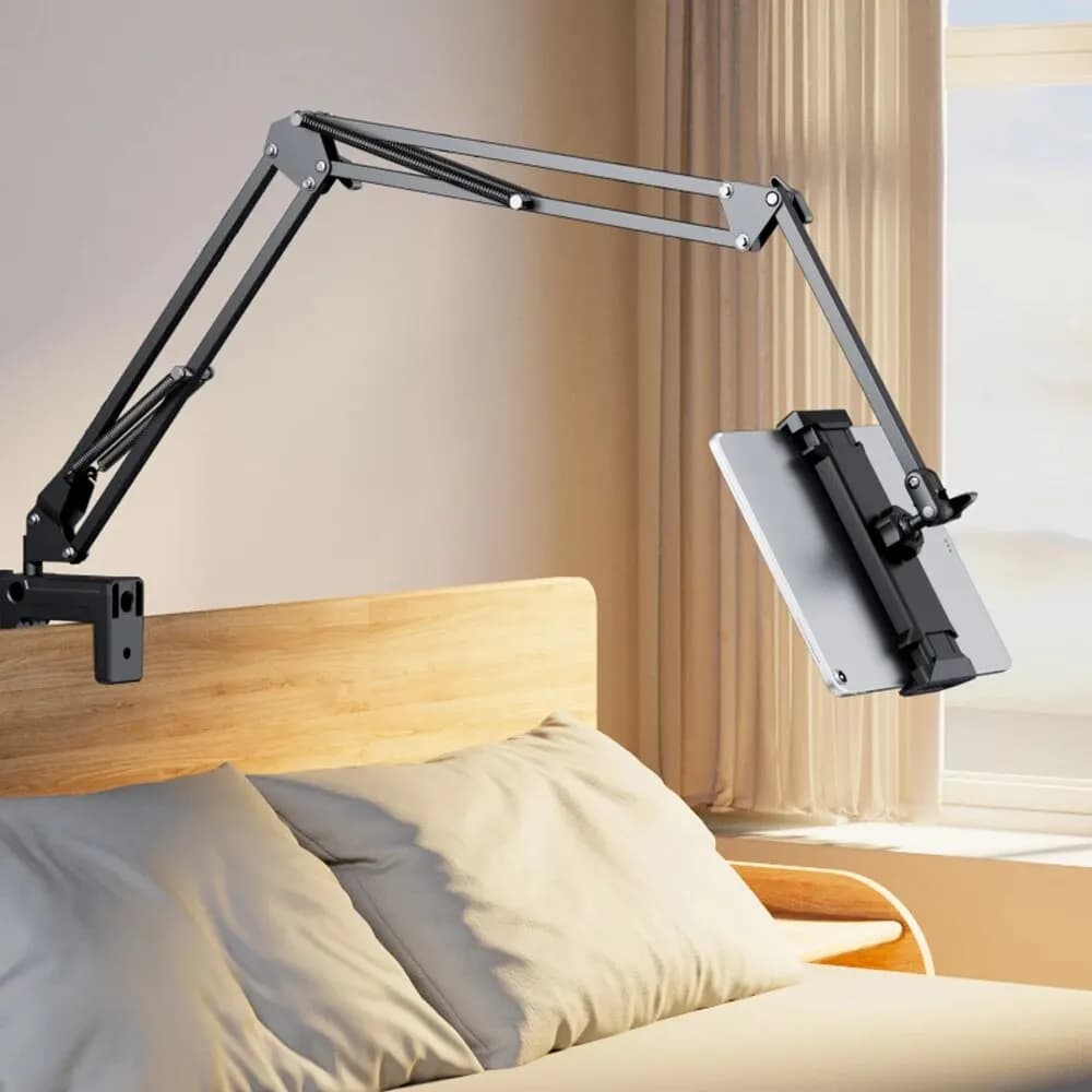 Supporto per tablet per letto Supporto per telefono girevole per 4-12,9" IPad Pro Samsung Tab Xiaomi Pad Supporto regolabile per tablet Braccio lungo