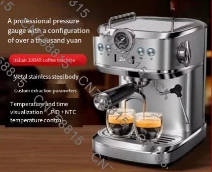 2025 Semi-automatic steam milk foam integrated, For Tenfly espresso machine household small 20Ba concentrate