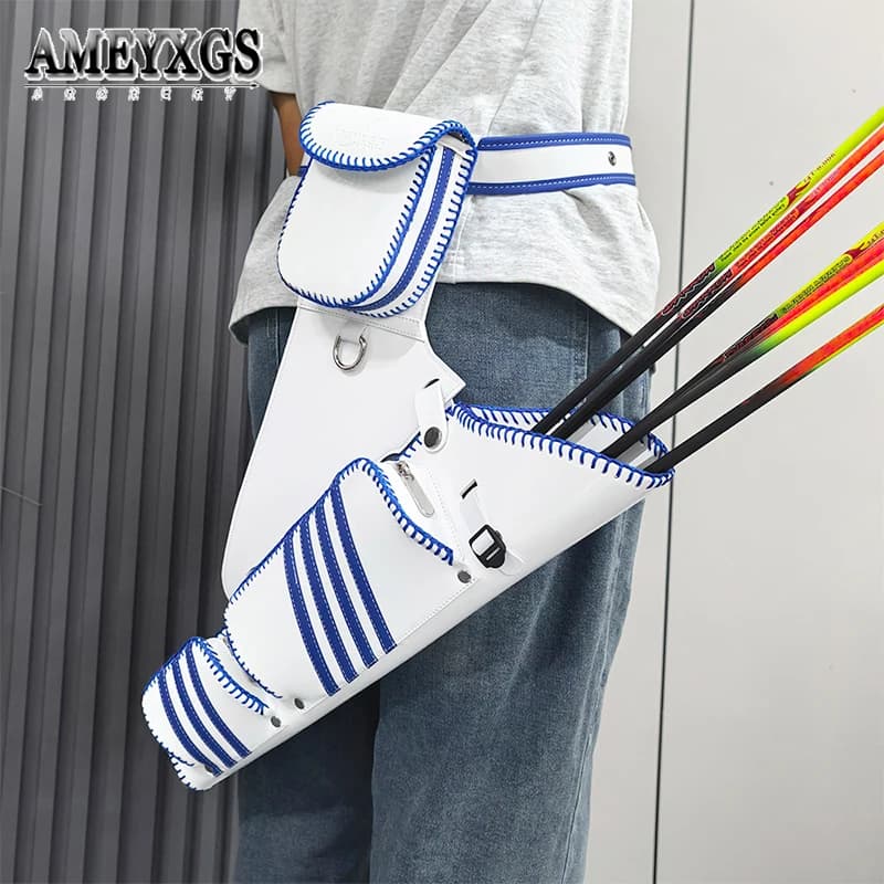 Archery Quiver Large Capacity Arrow Holder Compound Bow Recurve Bow Shooting Targeting Practice Hunting Right Hand Arrow Bag