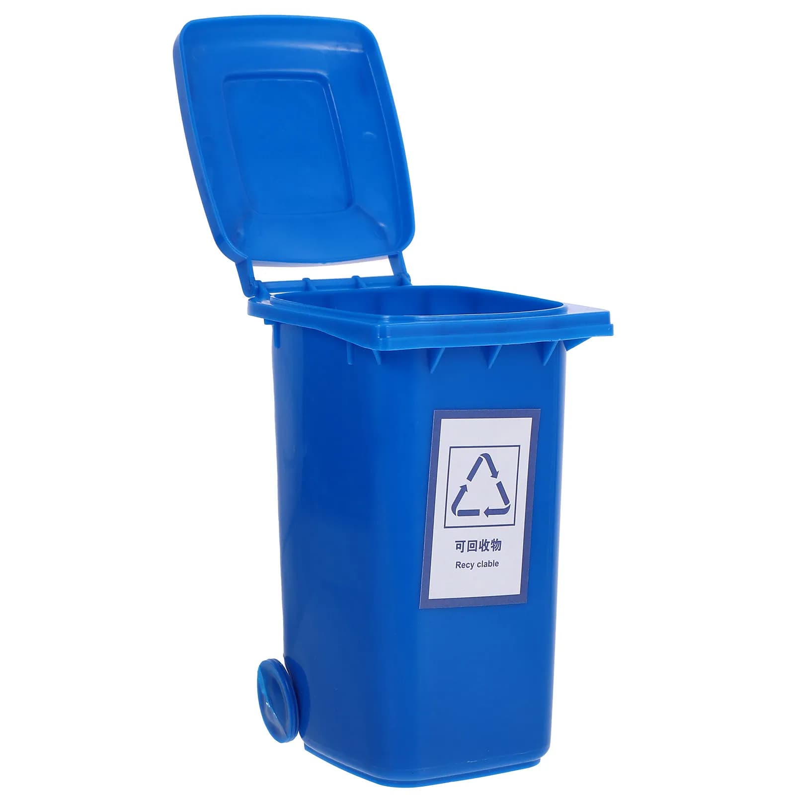 Mini Cestino da Scrivania, Grazioso Contenitore per Rifiuti con Coperchio, Bidone Portatile per Ufficio, Casa, Camera da Letto, Studio