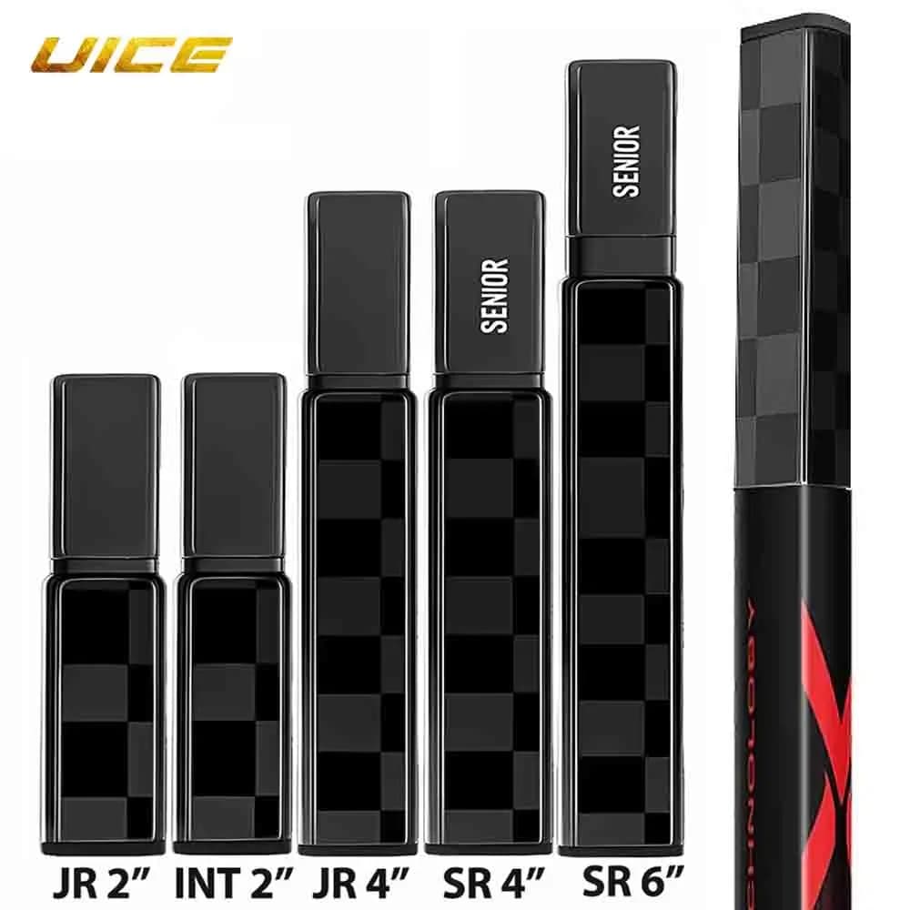UICE 2/4/6" Ice Hockey Stick Extension INT/JR/SR Field Hockey Accessories Carbon Fiber Printing Hockey Stick End Plug Equipment