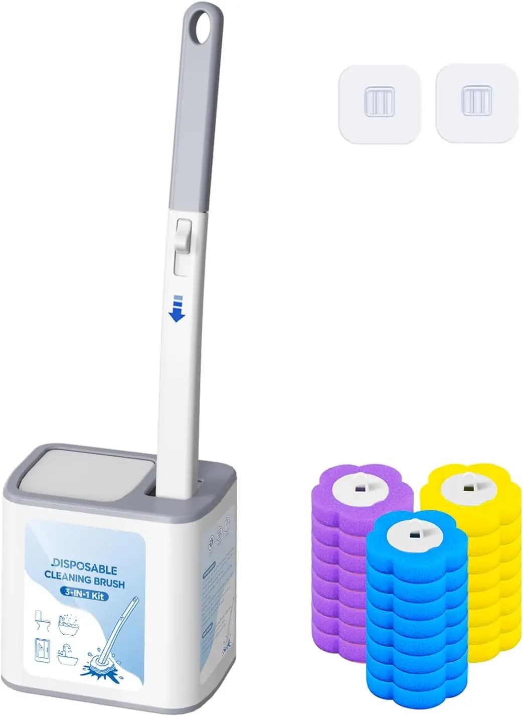 Sistema di Pulizia WC Monouso 2026 con Ricariche Aromaterapiche – Include Astuccio, Contenitore e Pastiglie Profumate