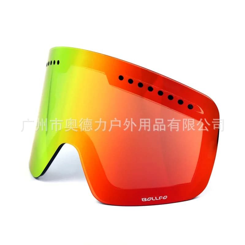 Occhiali da sci antiappannamento Lente UV400 Snowboard invernale Solo lente Sport all'aria aperta Sci Motoslitta Lente di ricambio staccabile antipolvere
