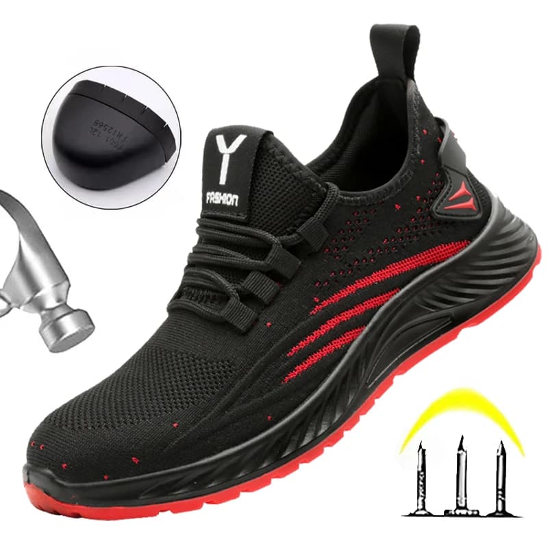 Women's Anti-slip Shoes Autumn New Style Men's Gymnastics Shoes Indestructible Shoe Protective Shoe Drilling Boots Steel Shoe