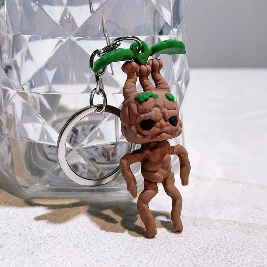 Mandrake erba Pvc figura portachiavi statua figurina portachiavi ciondolo donna uomo bomboniere portachiavi regali all'ingrosso