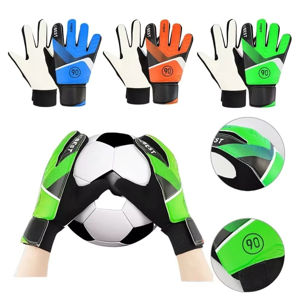 Guanti da portiere per bambini guanti da portiere in lattice per bambini guanti da allenamento antiscivolo per portiere di calcio guanti da portiere di calcio