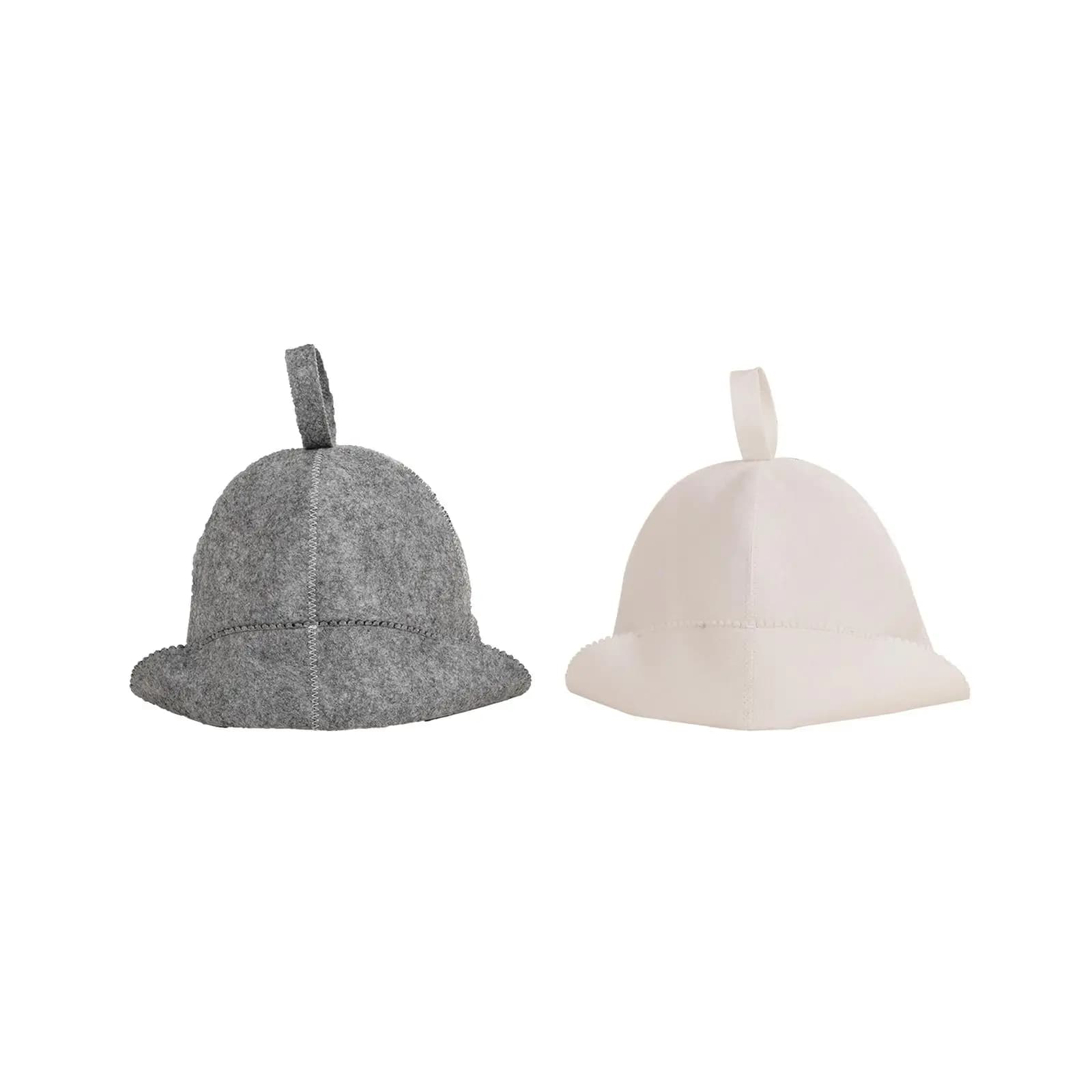 Cappello in feltro per sauna, protezione per la testa, 35x23 cm, durevole, buon assorbimento dell'acqua, versatile, portatile, tradizionale, per uomo e donna