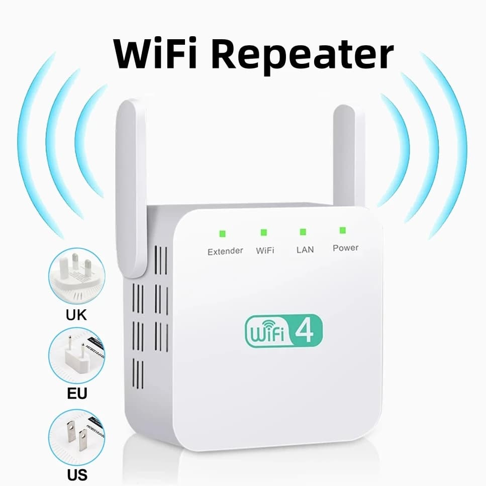 Ripetitore WiFi a lungo raggio Estensore di rete Booster Punto di accesso wireless 300Mbps 2,4GHz con porta Ethernet per router domestici ​